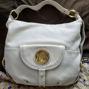 Michael Kors Fulton Vanilla Leather Bag